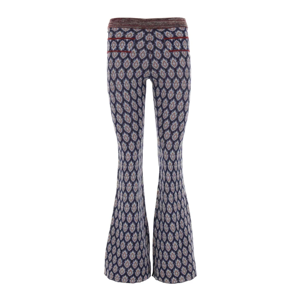 ETRO Elegante Jacquard Geborduurde Broek Multicolor Dames