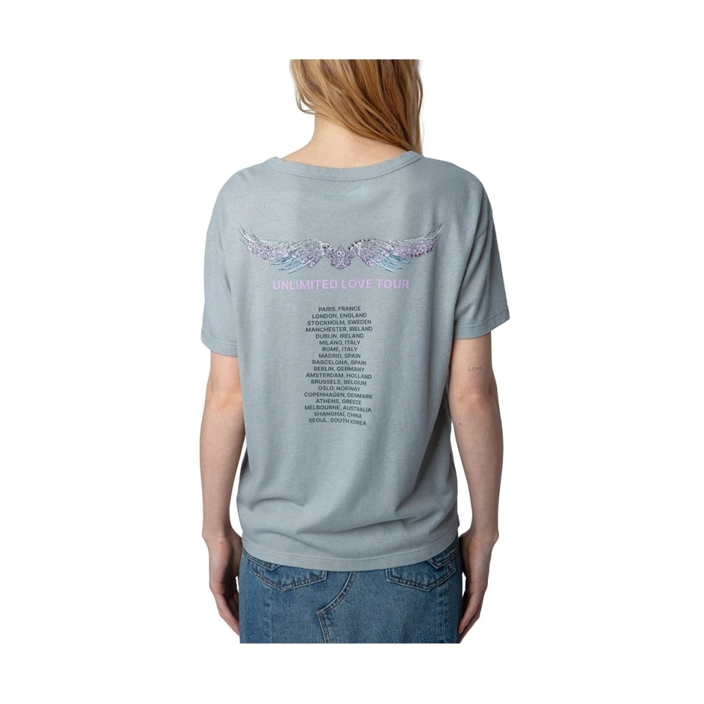 Zadig & Voltaire Stijlvol T-shirt voor mannen Blue Dames