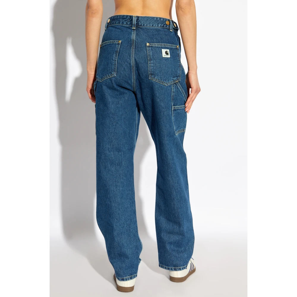 Carhartt WIP Straight-leg jeans Blue Dames