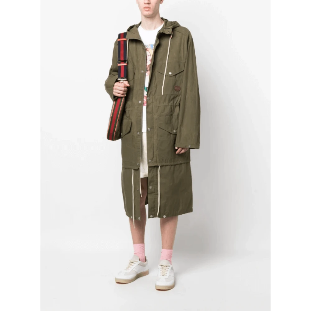 Gucci Parka met Capuchon Green Heren