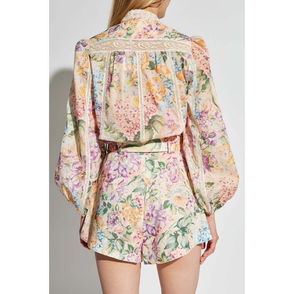 Zimmermann Halliday Blouse met Kant Multicolor Dames
