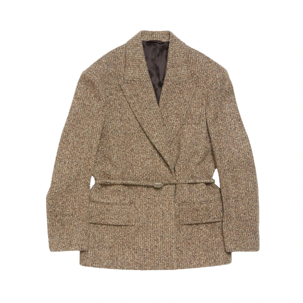 Acne Studios Bruin Beige Suit Beige Dames