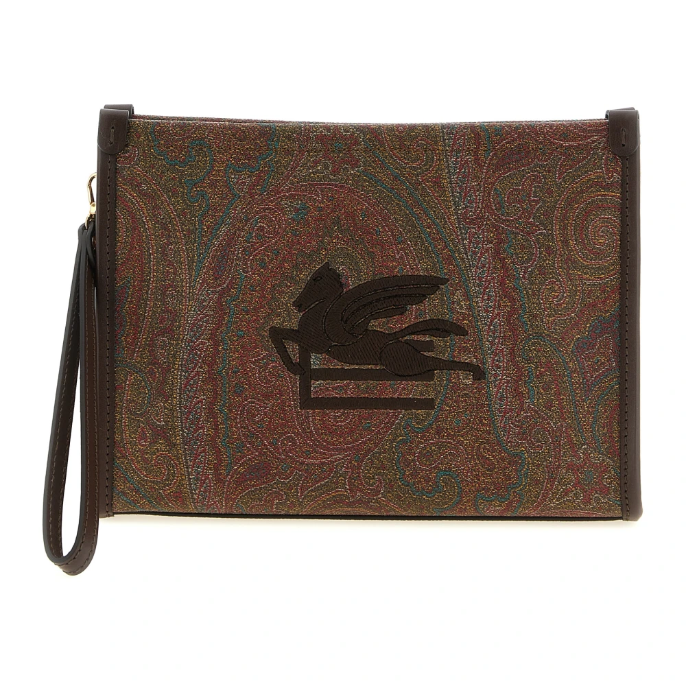 Etro Multicolor Clutches, Female, One Size, Medium Arnica Clutch