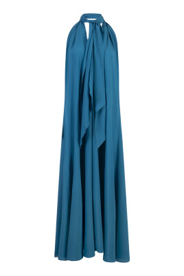 blue-silk-sleeveless-long-dress
