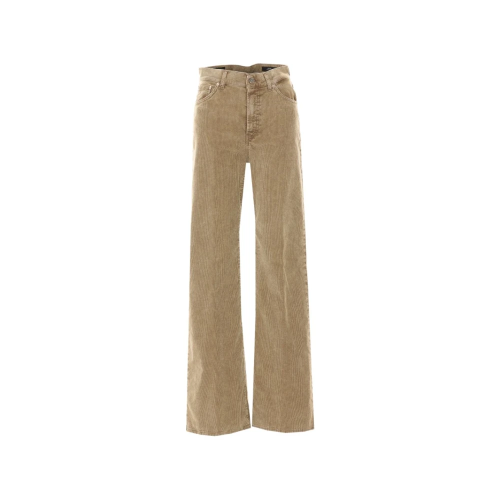 Dondup Vrouw Beige Jeans Dames, W30, Katoen, Amber Corduroy Broek