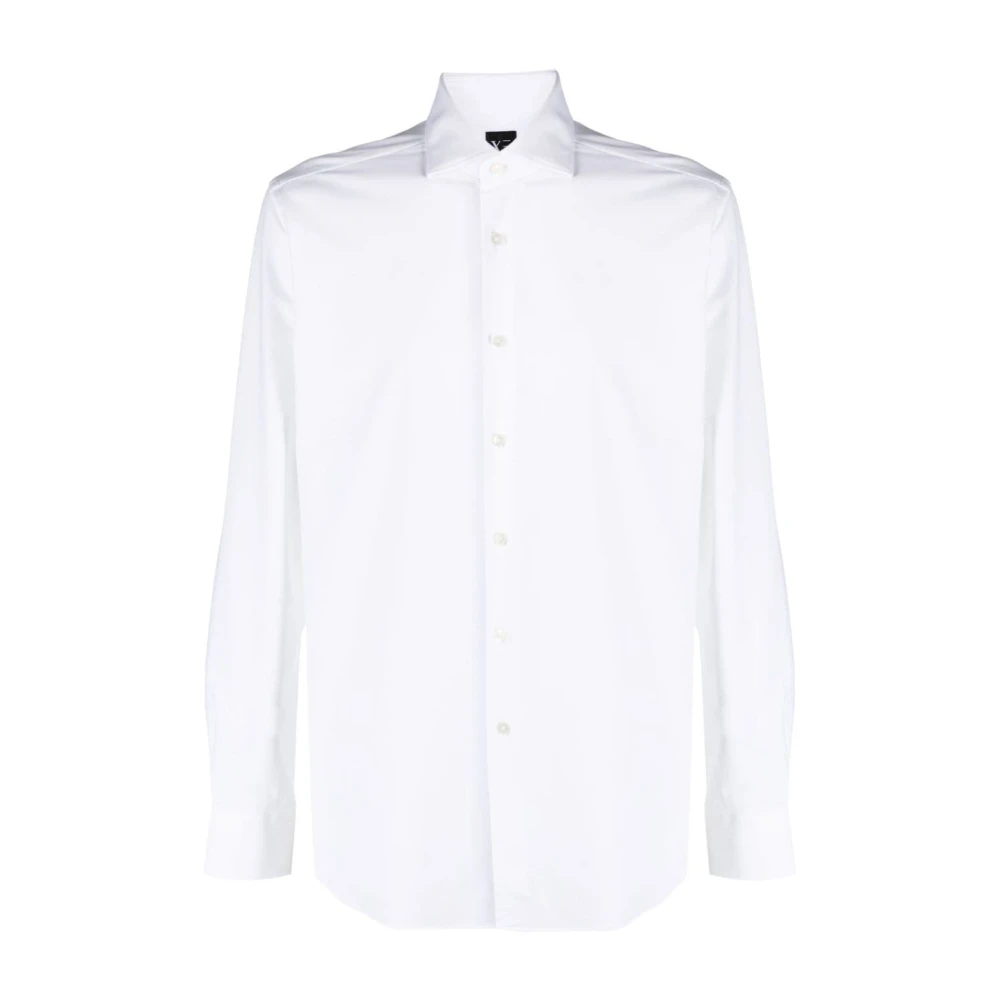 Xacus Button-Down Overhemd met Lange Mouwen White Heren