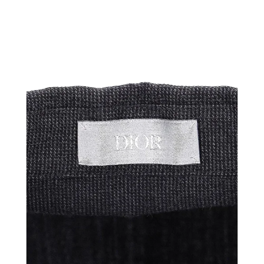 Dior Vintage Pre-owned Wool tops Gray Heren