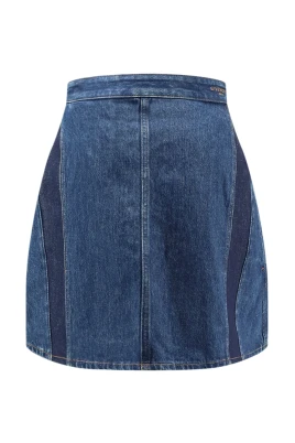Cocoon Denim Mini Skirt