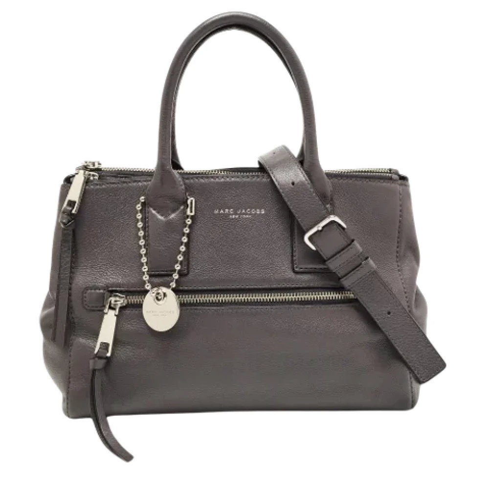 Marc Jacobs Pre-owned Leather totes Gray Dames