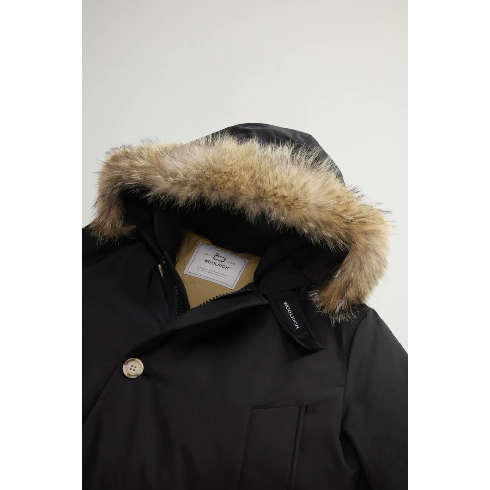 Woolrich Afneembare Bont Arctische Anorak Black Heren