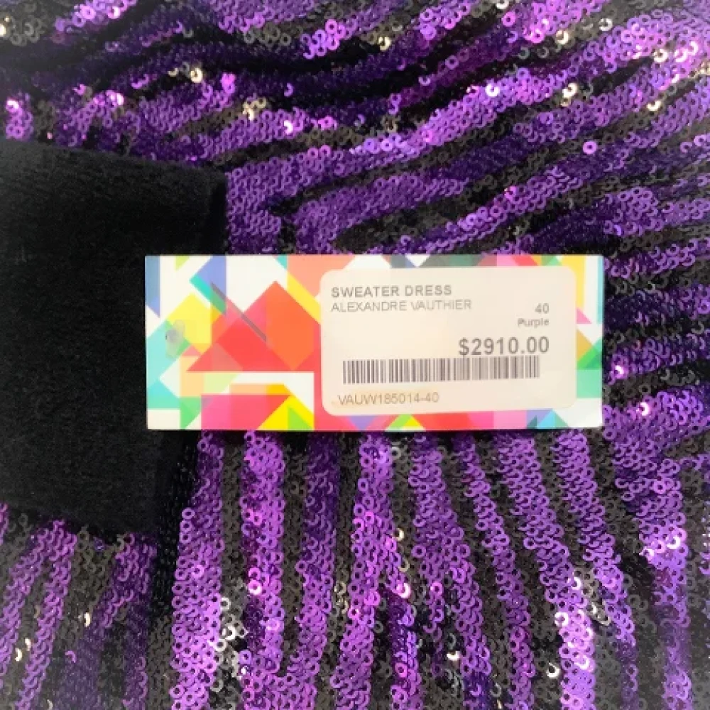 Alexandre Vauthier Pre-owned Fabric dresses Purple Dames