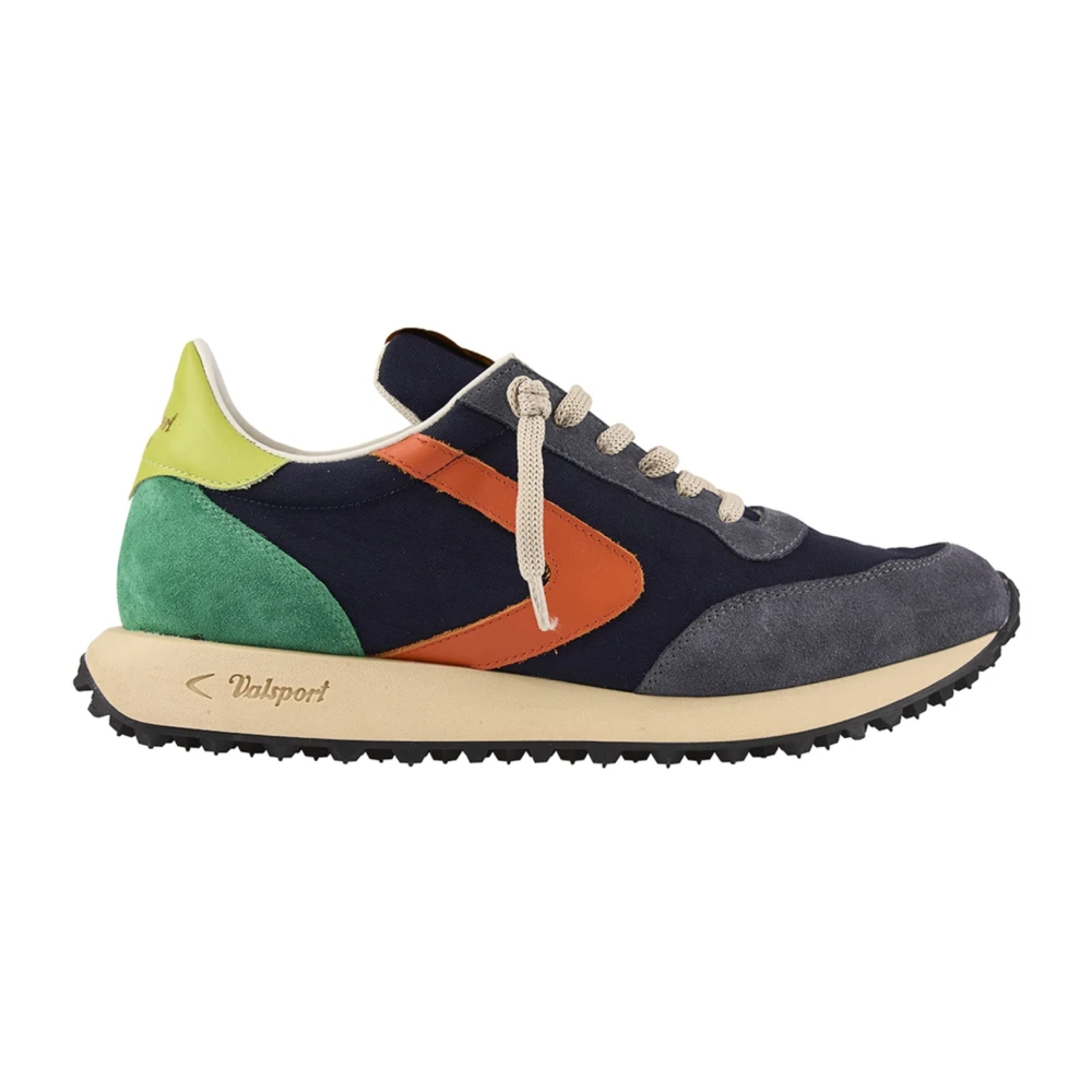 Valsport 1920 Vintage Nylon Sneaker Blauwe Nacht Heren Schoenen Veelkleurig Multicolor
