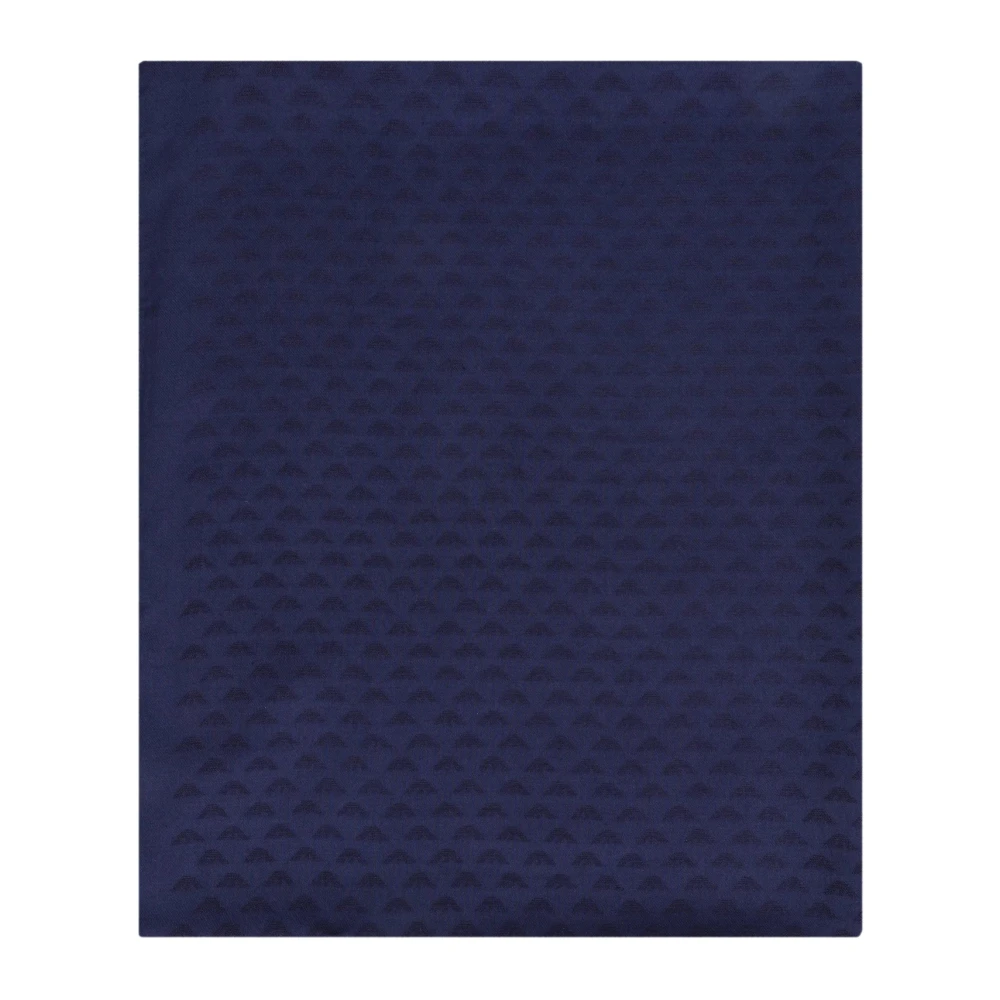 Emporio Armani Logo Sjaals voor Mannen en Vrouwen Blue Heren