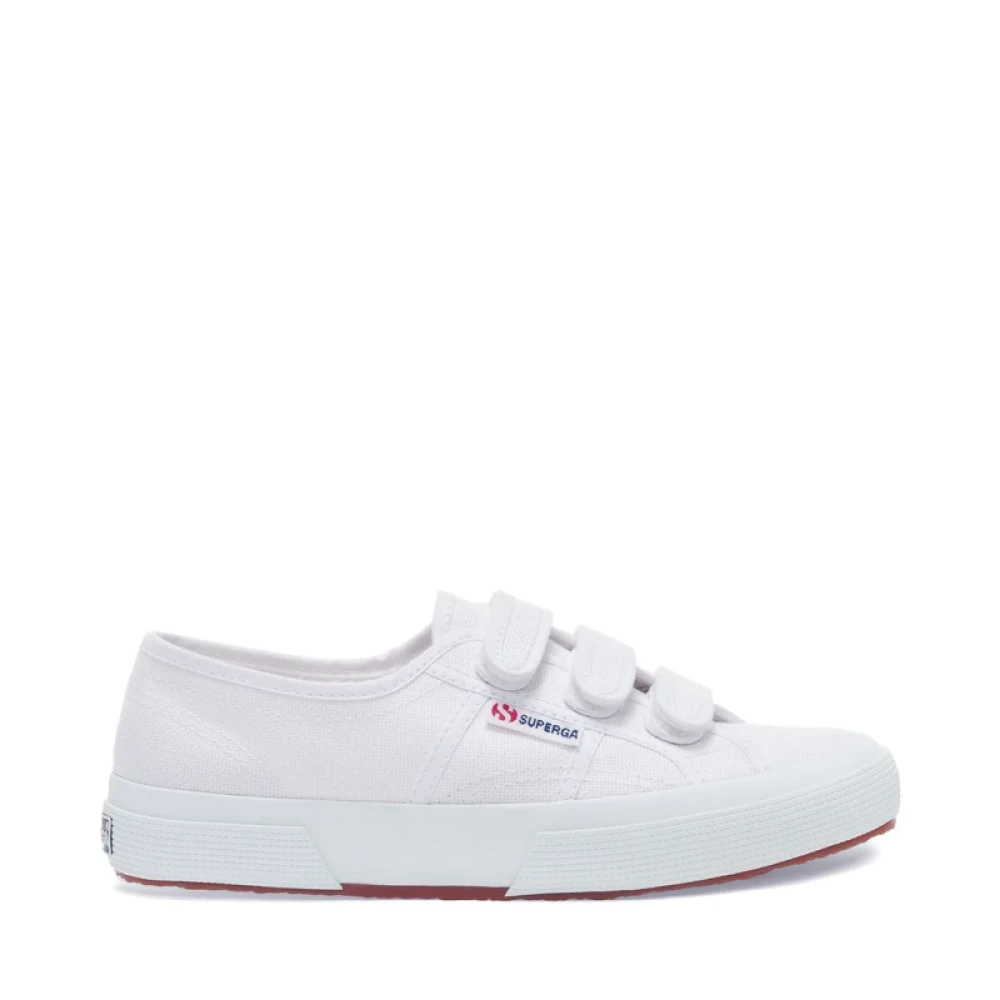 Superga Herr Vit Skor 44 Eu, Canvas Sneakers Med Remmar