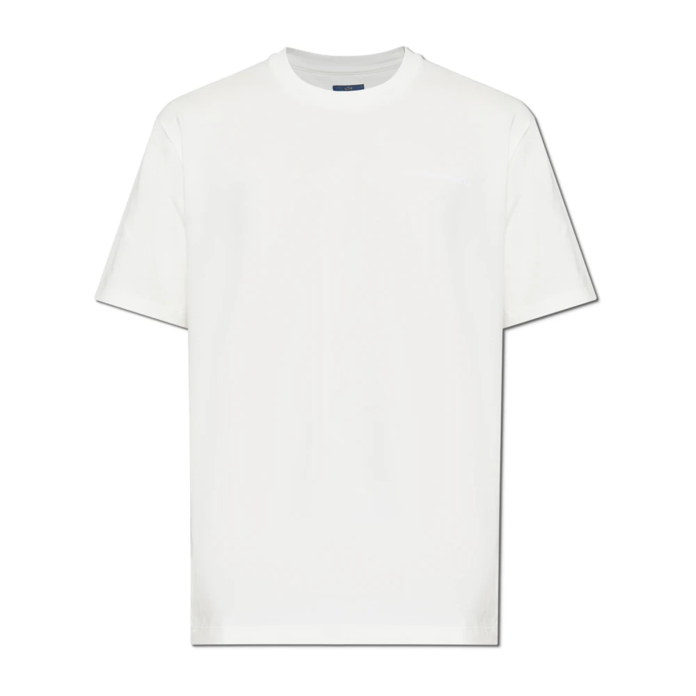 Paul & Shark T-shirt med broderad logotyp White, Herr