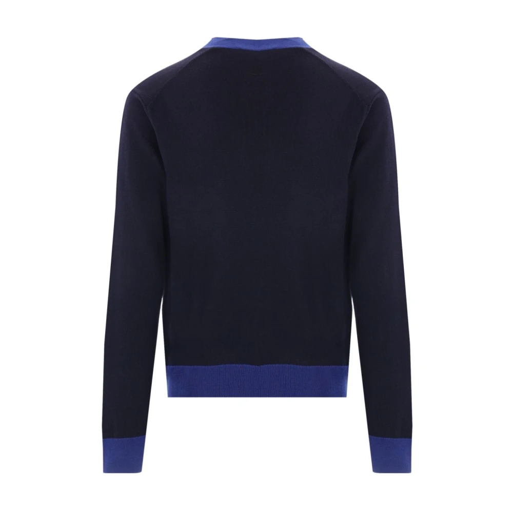Maison Kitsuné Blauwe Trui voor Stijlvolle Look Blue Heren