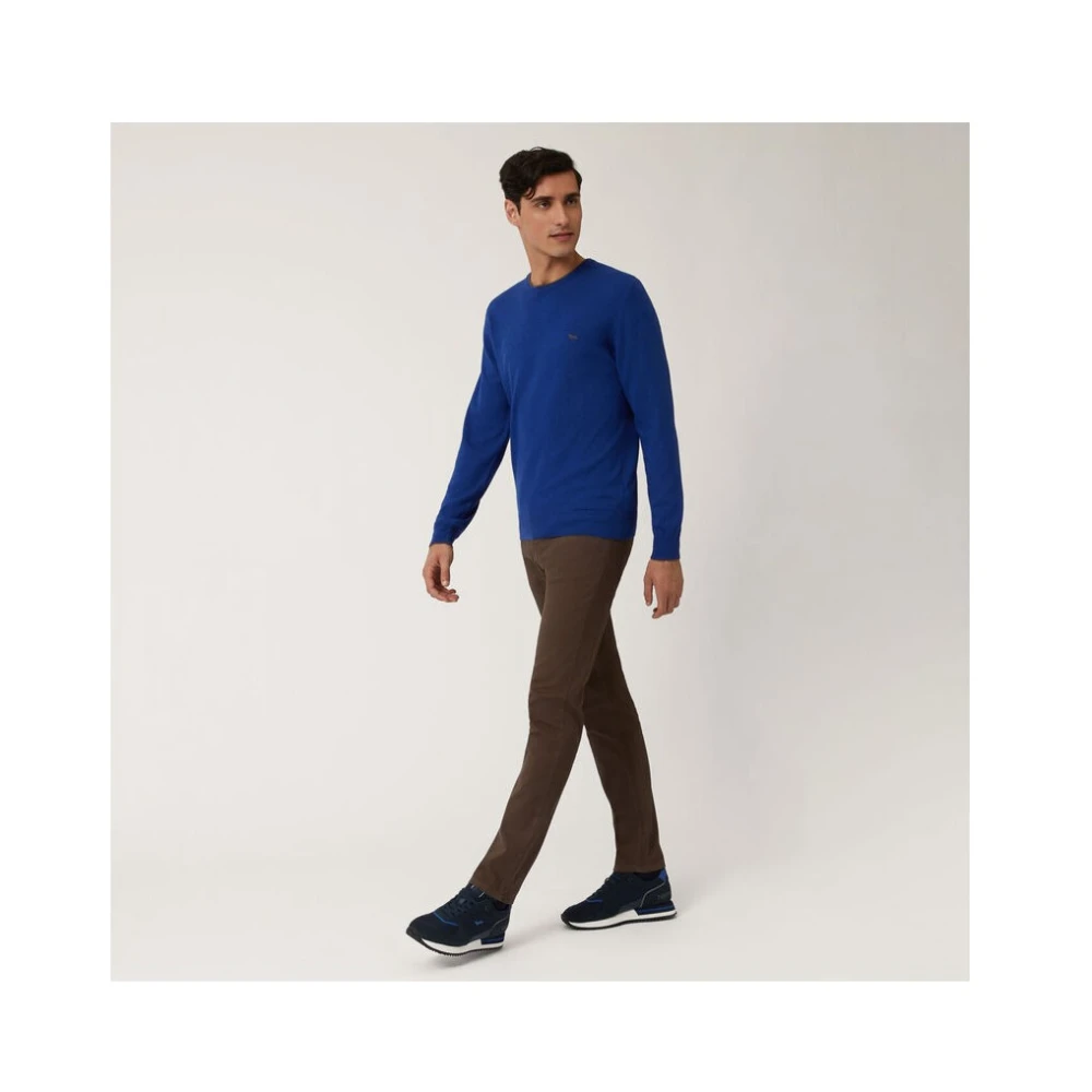 Harmont & Blaine Wollen Turtleneck met Details Blue Heren