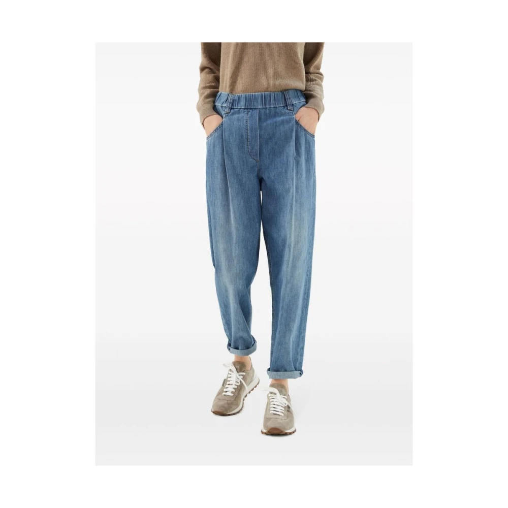 BRUNELLO CUCINELLI Slim-fit Jeans Blue Dames
