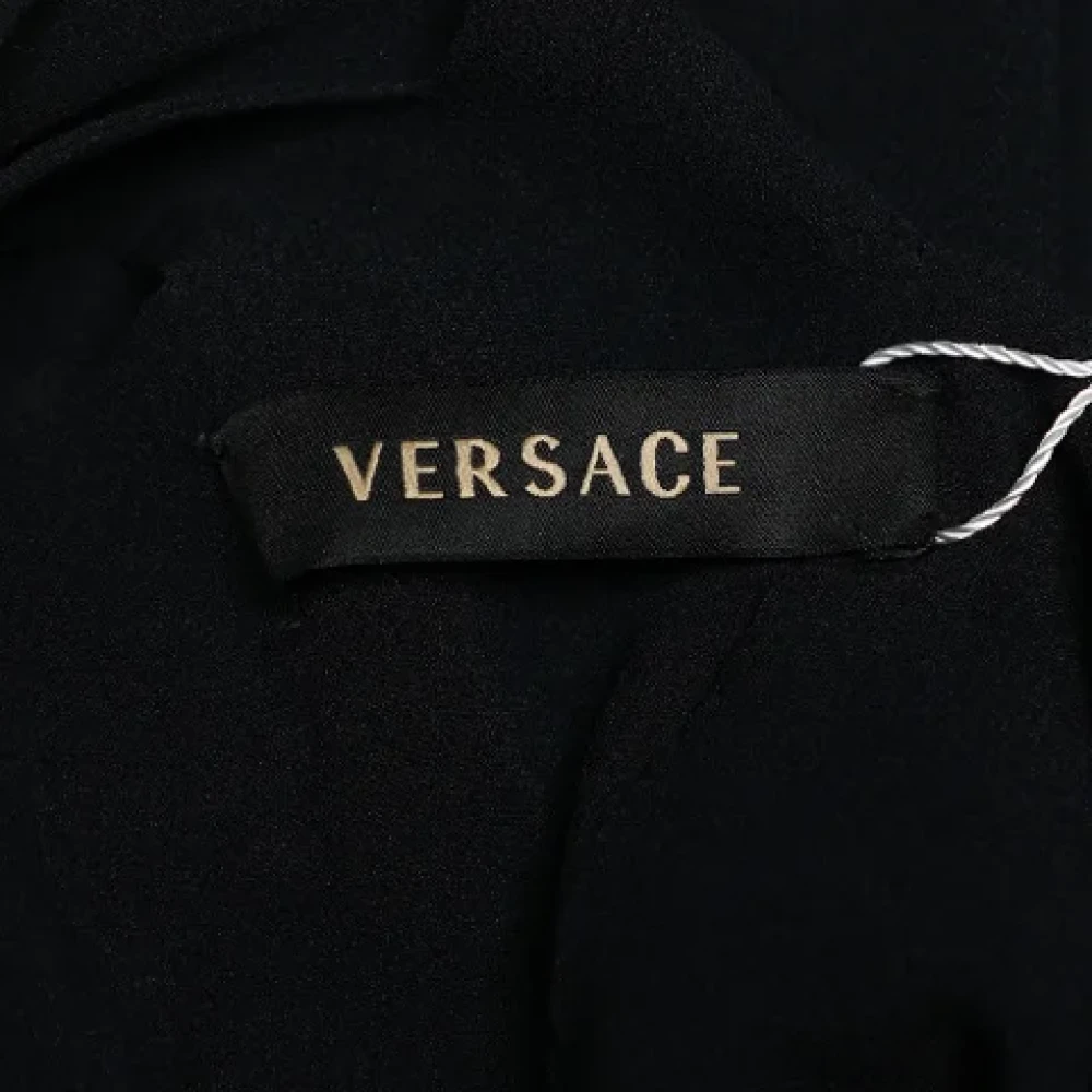 Versace Pre-owned Silk tops Black Dames