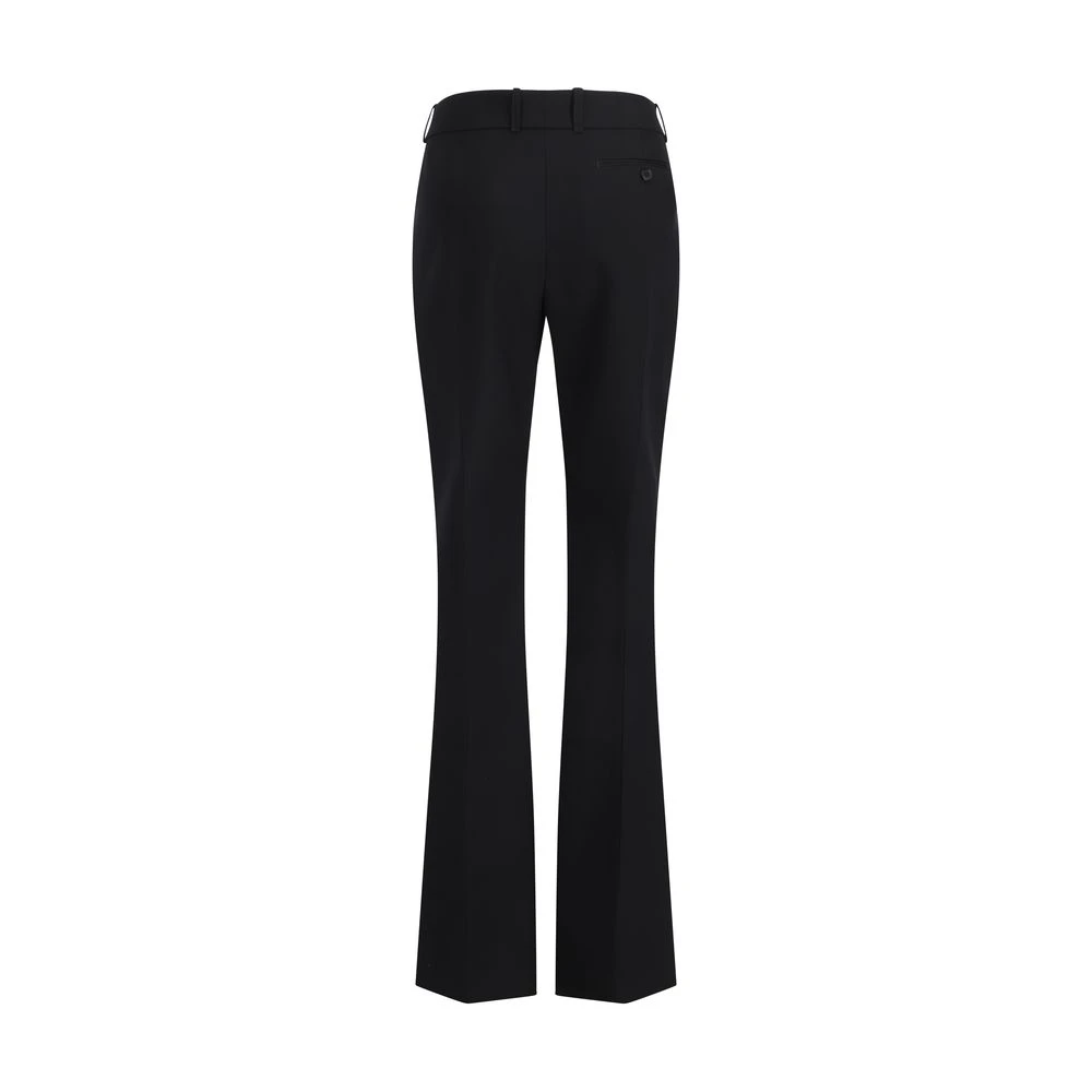 alexander mcqueen Monochrome Wollen Broek Black Dames