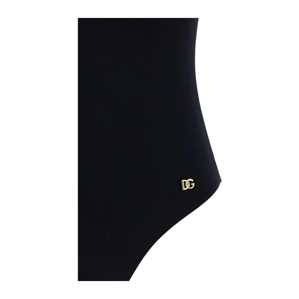 Dolce & Gabbana Monochrome Klassieke Strap Badpak Black Dames