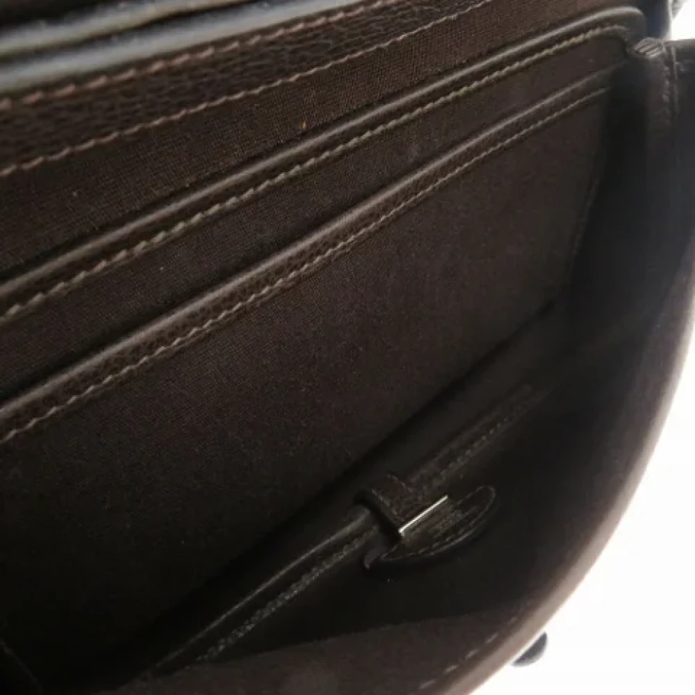 Hermès Vintage Pre-owned Fabric handbags Brown Dames
