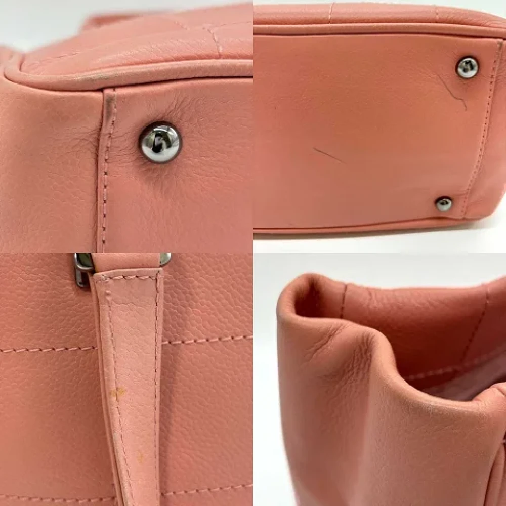 Chanel Vintage Pre-owned Leather handbags Pink Dames