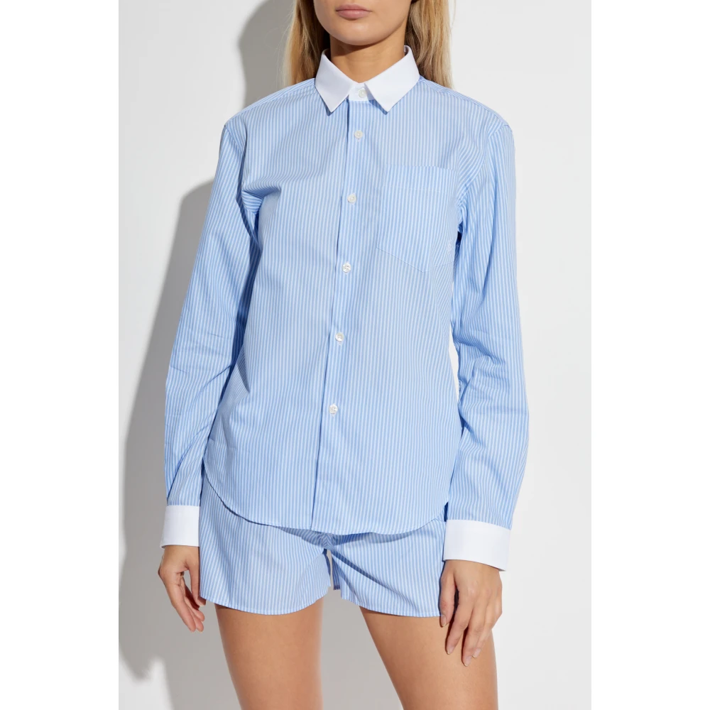 Sporty & Rich Shirt uit de Health-collectie Blue Dames