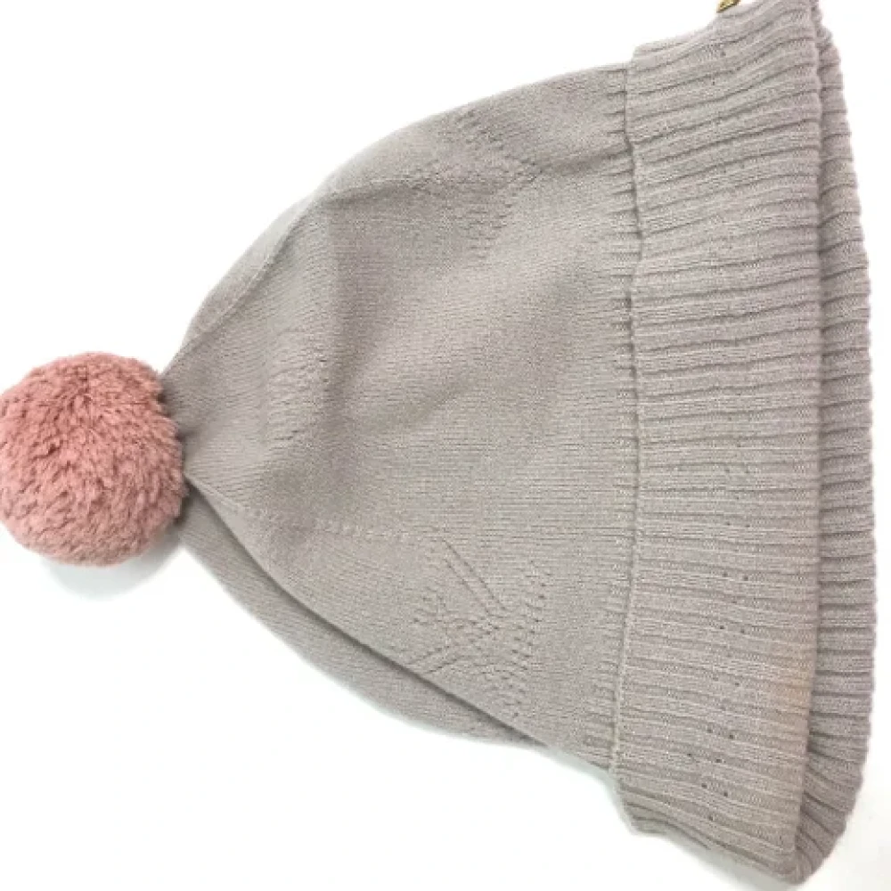 Louis Vuitton Vintage Pre-owned Wool hats Beige Dames