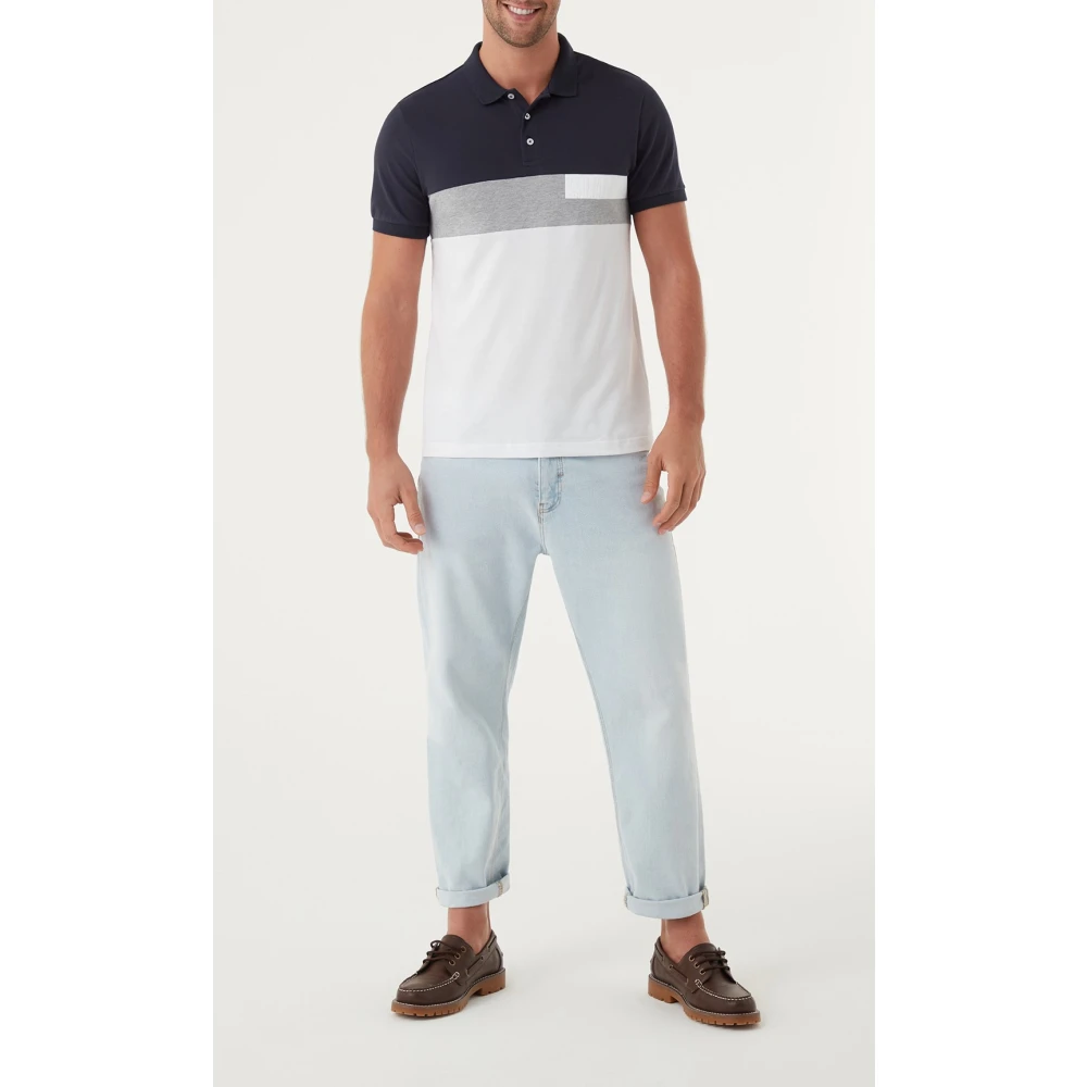 Colmar Blauw Colorblock Polo Shirt Multicolor Heren