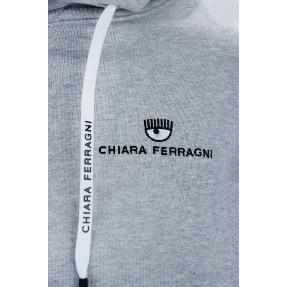 Chiara Ferragni Collection Hoodie met Veters Gray Dames