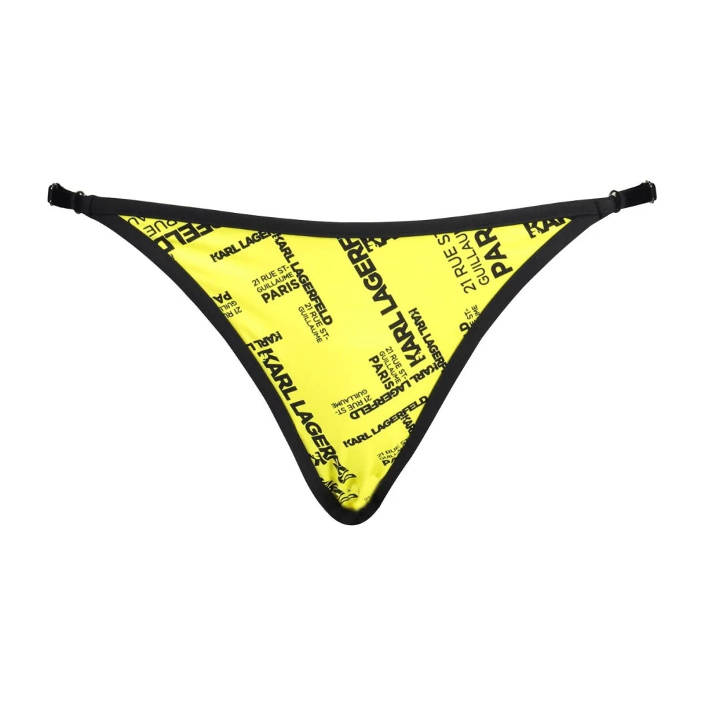 Karl Lagerfeld Women's Yellow Beachwear Costume Bottom Part For