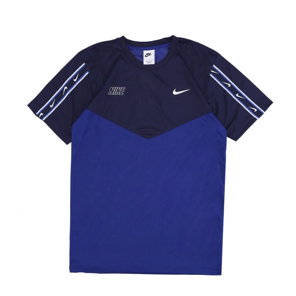 Nike Men's Blue Training, Xl, Sportswear Repeat Tee Deep /Black/White