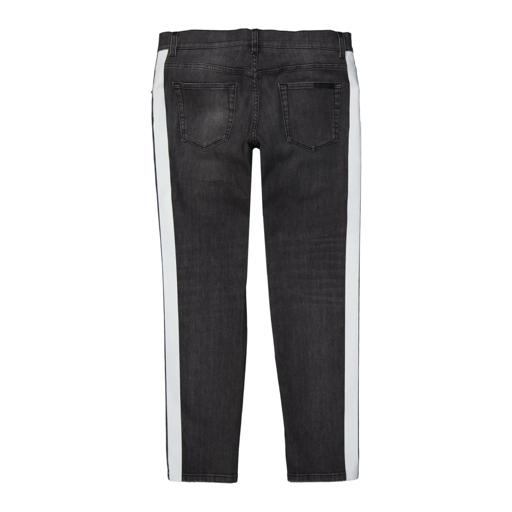 Dolce & Gabbana Zwarte Skinny Denim Jeans voor Heren Black Heren