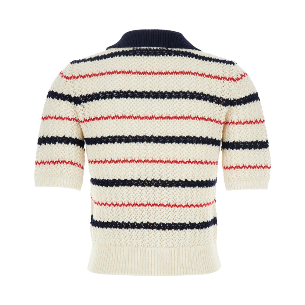 PT Torino Gestreepte V-hals trui Multicolor Katoen Vrouw Multicolor Dames