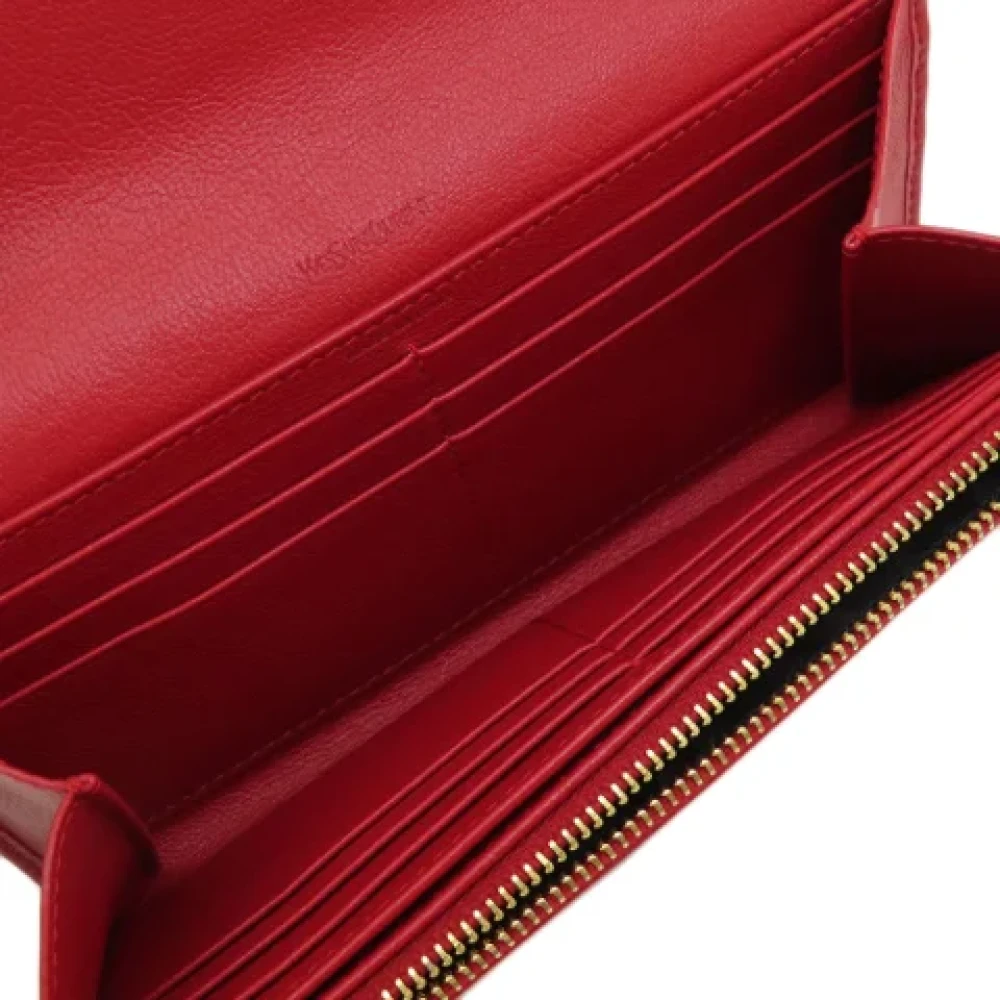 Saint Laurent Vintage Pre-owned Leather wallets Red Dames