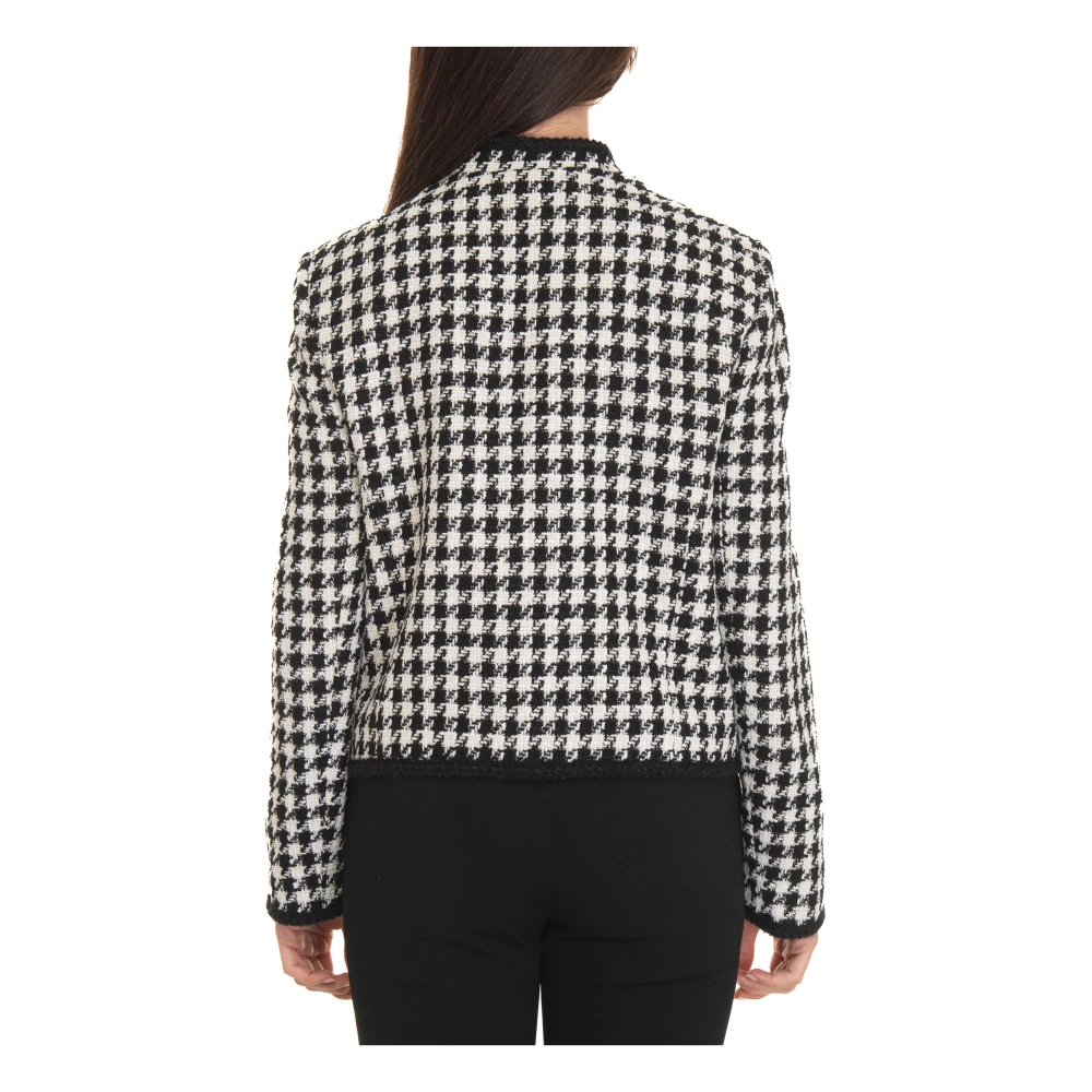 Pennyblack Houndstooth UFO Chanel Style Jacket Black Dames