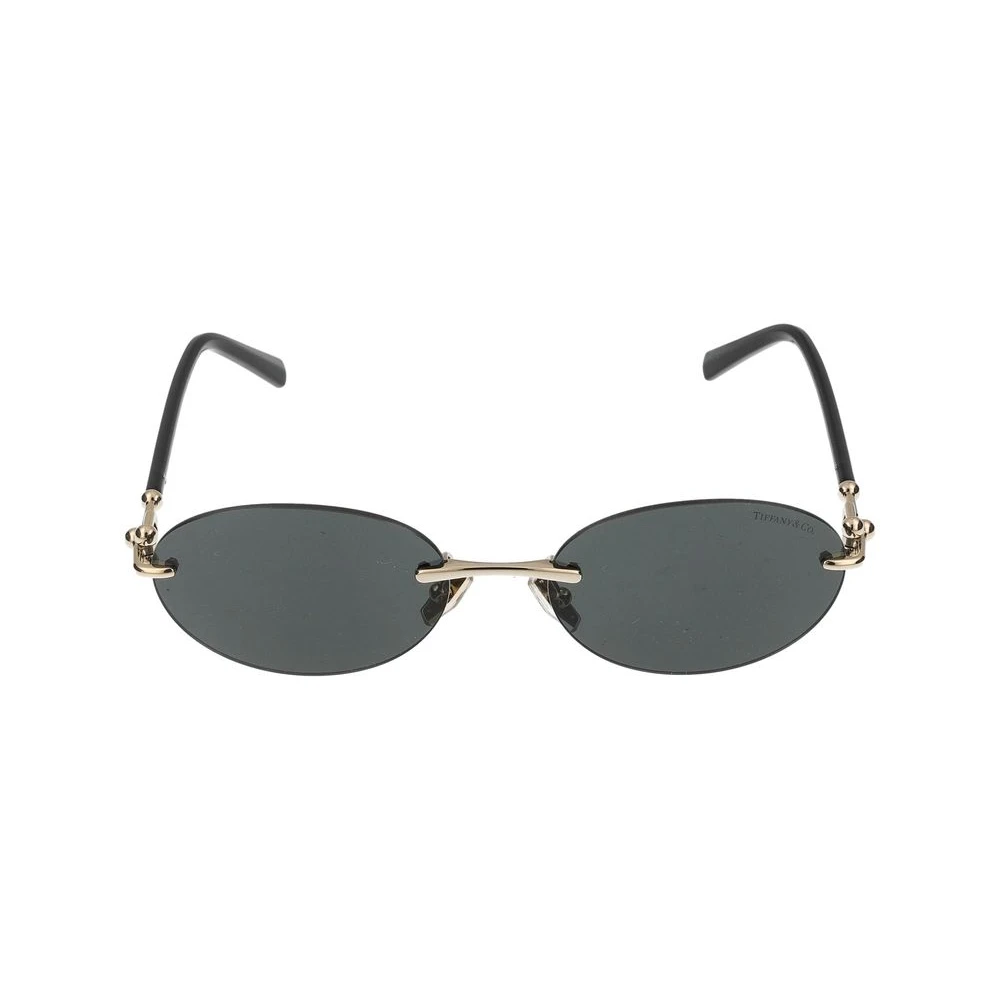 Tiffany Women's Gold/Grey Tf3104d 6216S4 Woman Sunglasses Metal Round Normal - Image 2