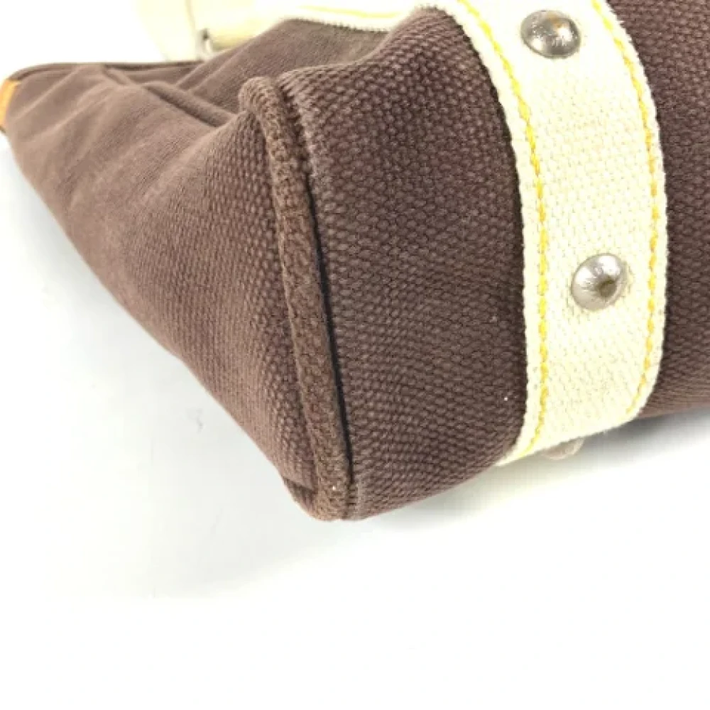 Louis Vuitton Vintage Pre-owned Cotton louis-vuitton-bags Brown Dames