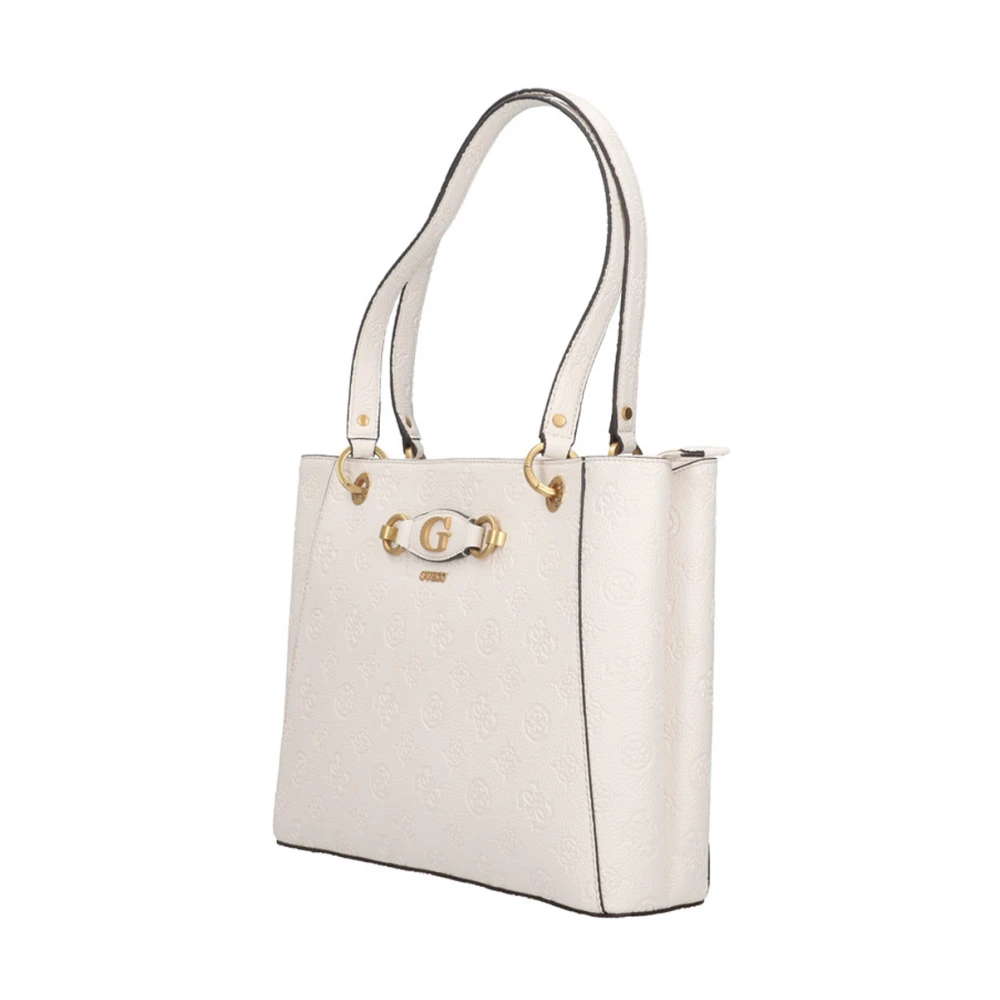 Guess Shopping Bag Tote Izzy Peony White Dames