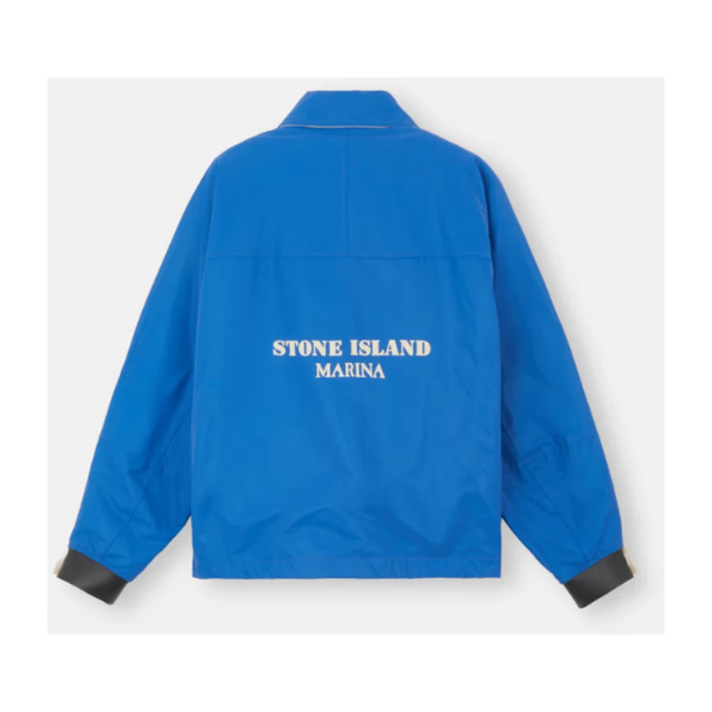 Stone Island Reflecterende windjack Marina Blauw Blue Heren