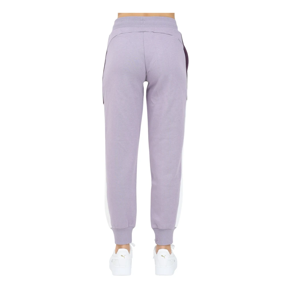 Puma Sportieve Gebreide Broek voor Vrouwen Purple Dames