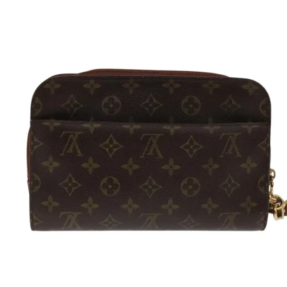 Louis Vuitton Vintage Pre-owned Canvas clutches Brown Dames