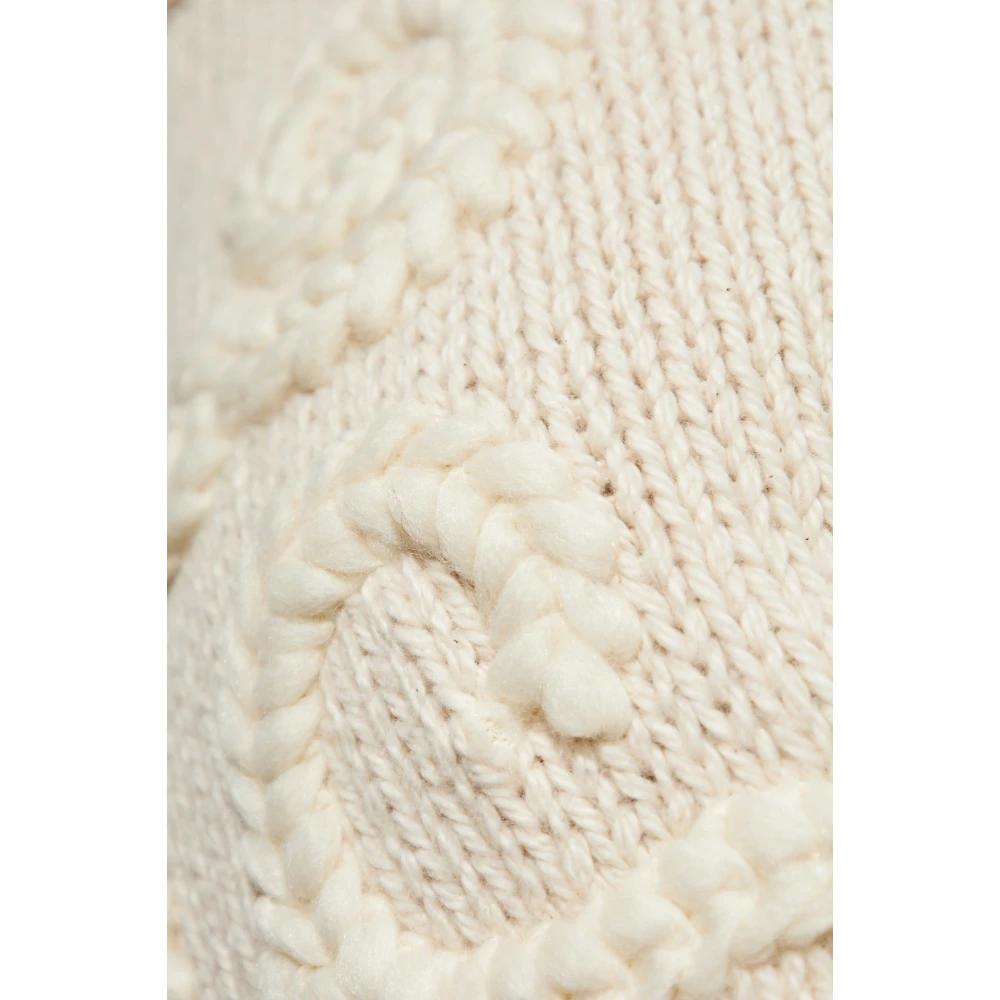 Moncler Trui met borduursel Beige Dames