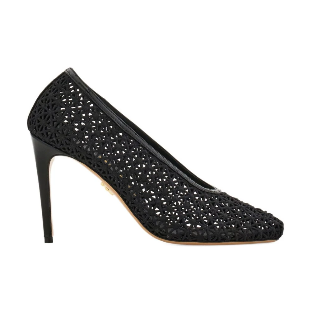 Ferragamo Vrouw Zwart Schoenen Dames, 39 Eu, Leer, Pumps Met Hak