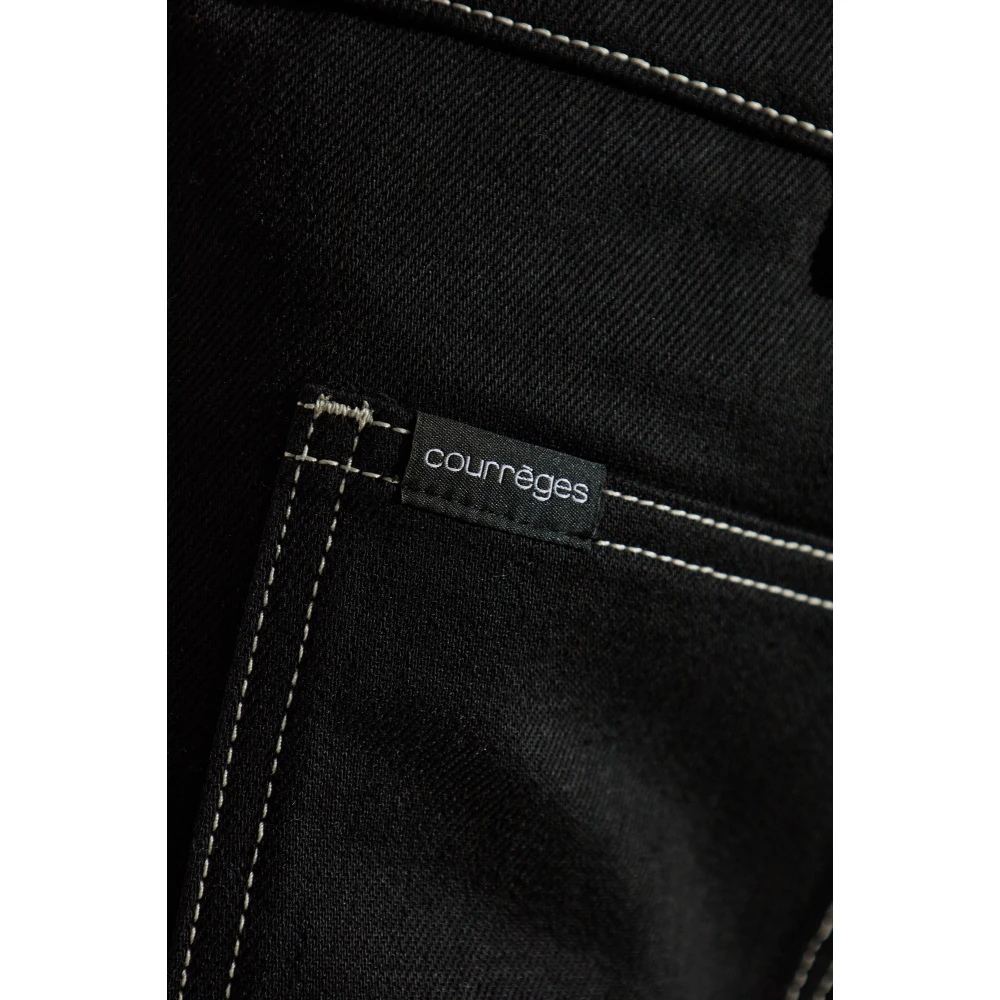 Courrèges Rok met zakken Black Dames