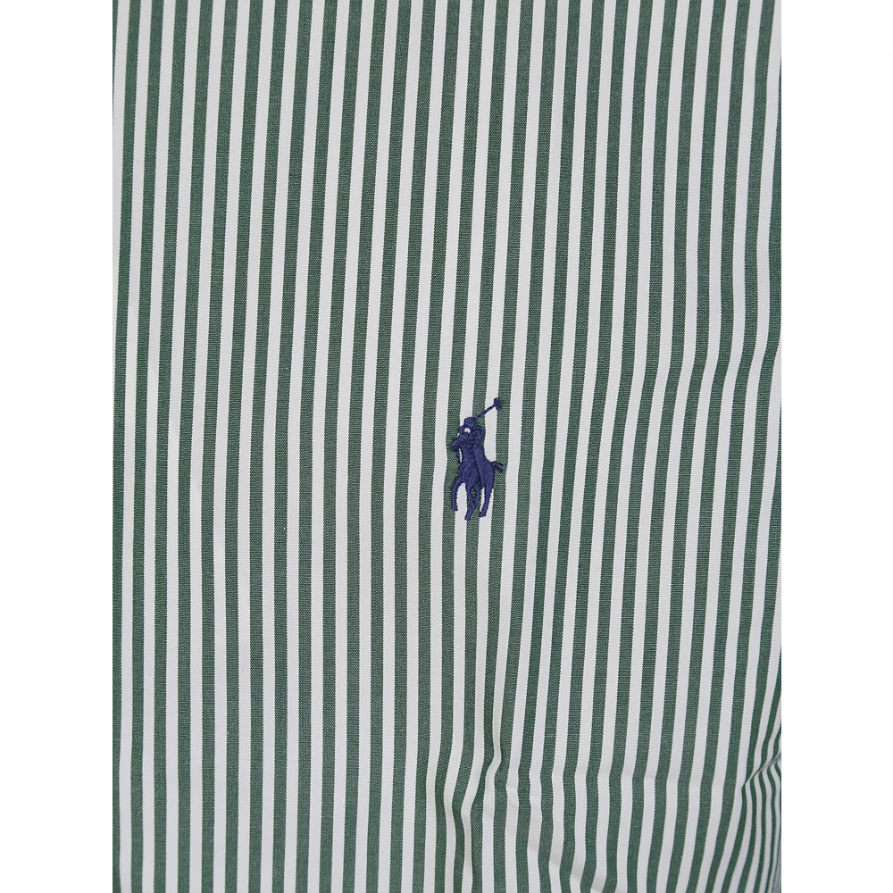 Polo Ralph Lauren Stretch Poplin Overhemd Green Heren