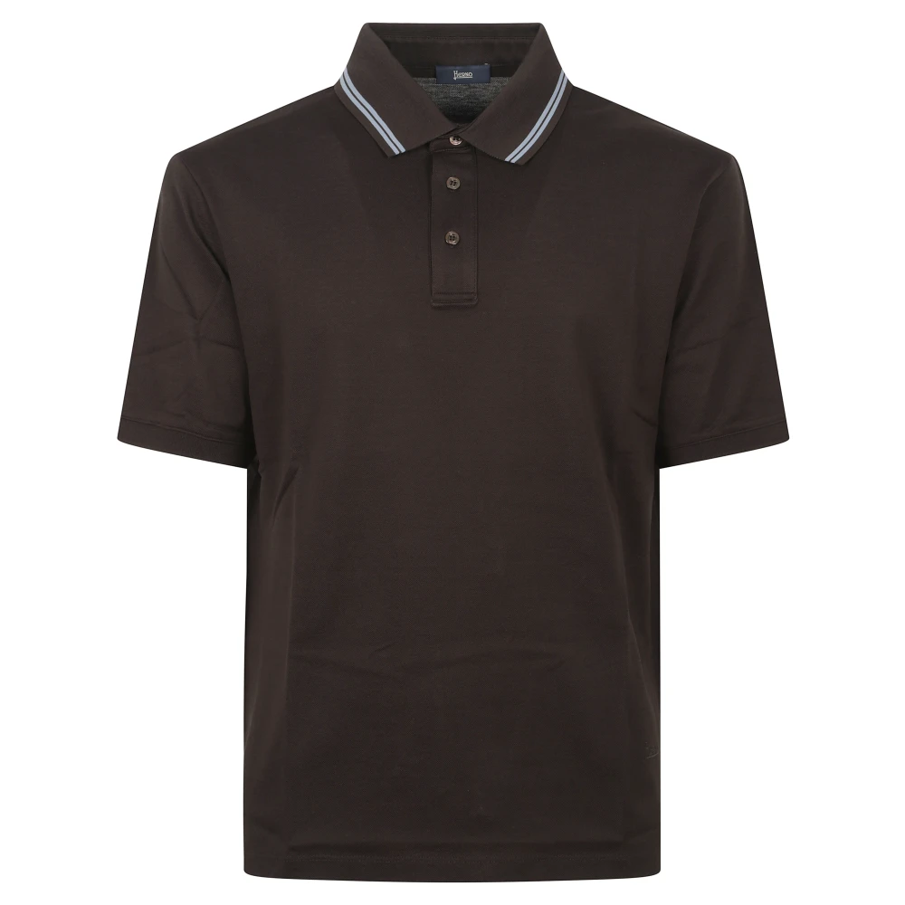 Herno Hombre Marrón Camisetas, Talla: L