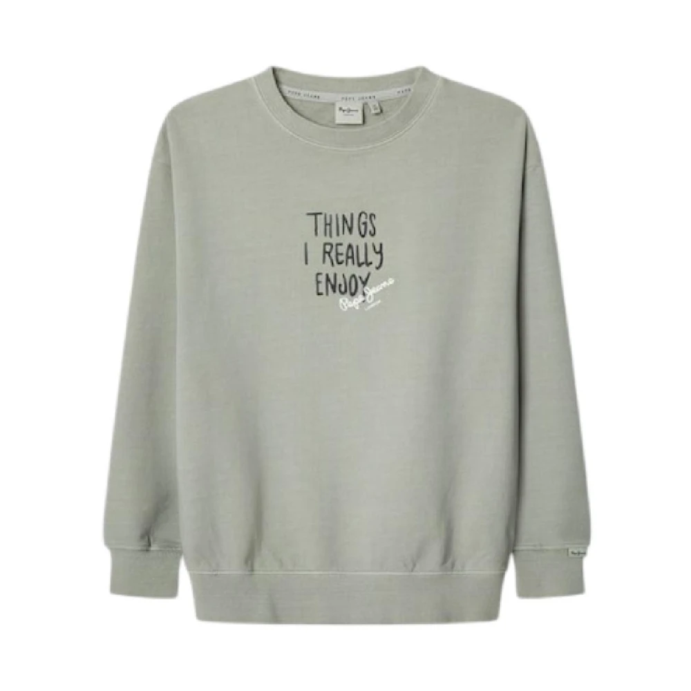 Pepe Jeans Boys Gray Loui Sweatshirt - Kids Sweatshirts - 12 Y - Kids