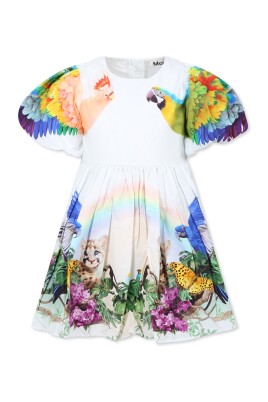 jungle-print-short-sleeved-dress
